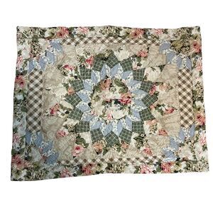 LONESTAR Quilt PILOW SHAM Standard Set (2) Shams Only Hand Stitched Colorful